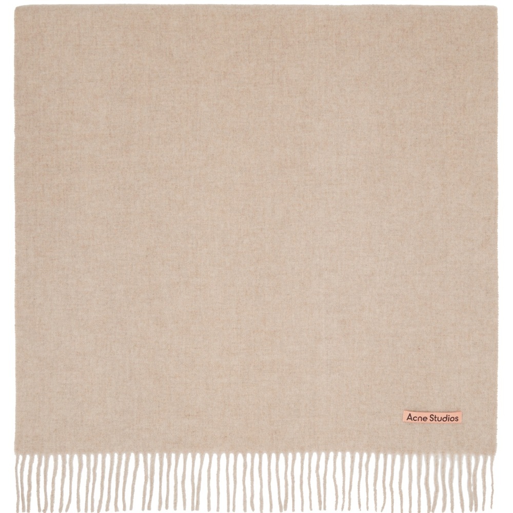 Acne Studios Beige Wool Scarf